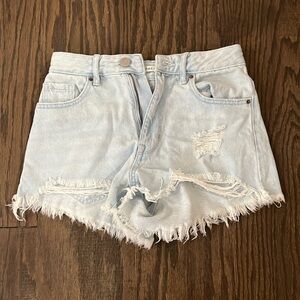 Pacsun Light Wash Jean Shorts